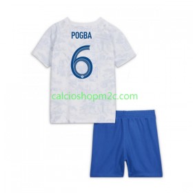 Francia Pogba 6 Bambino Maglia Trasferta World Cup 2022 Manica Corta (+ Pantaloncini)